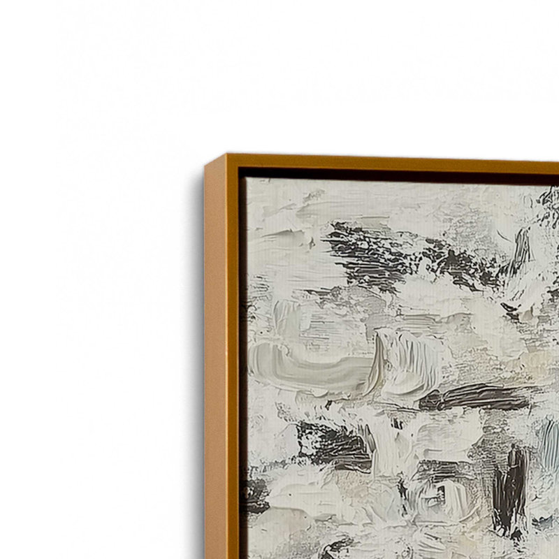 Whispered Layers II, Or poli, Impression encadrée sans passe-partout, H 16,75 po x l 16,75 po