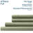Aeropostale Cotton-Rich Heathered Jersey 4 Piece Sheet Set – Soft T-Shirt Feel, Heathered Green, Full-119705688-119705686