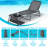 5-Position Adjustable Foldable Face Down Chaise Lounge Chair  With Face& Arm Holes(Set Of 2)-2073469767-2073469766