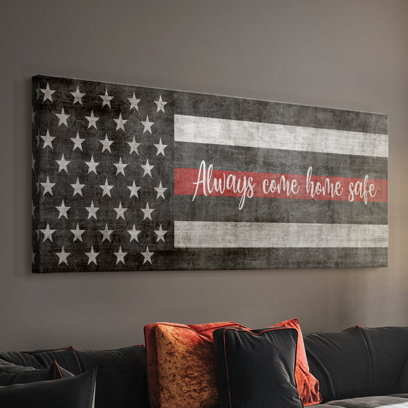 Toile tendue avec châssis Always Come Home Safe - prêt à accrocher, H 12 po x l 30 po