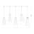 Farrell 5 Light Linear Chandelier-100157030-100157029