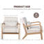 Chaise d'appoint avec structure en bois massif et coussin lombaire amovible-1827536968-1827536973