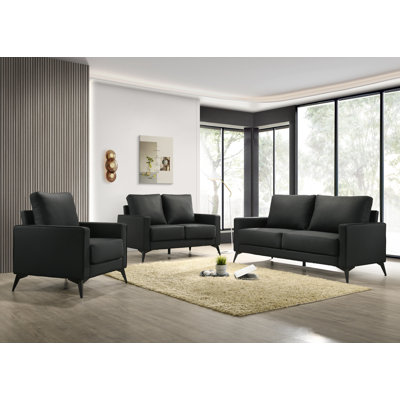 Causeuse contemporaine rembourrée 51,5 po