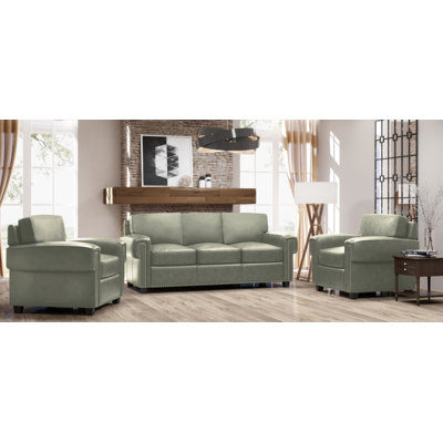 Ensemble de salon en cuir 3 pièces Fardin