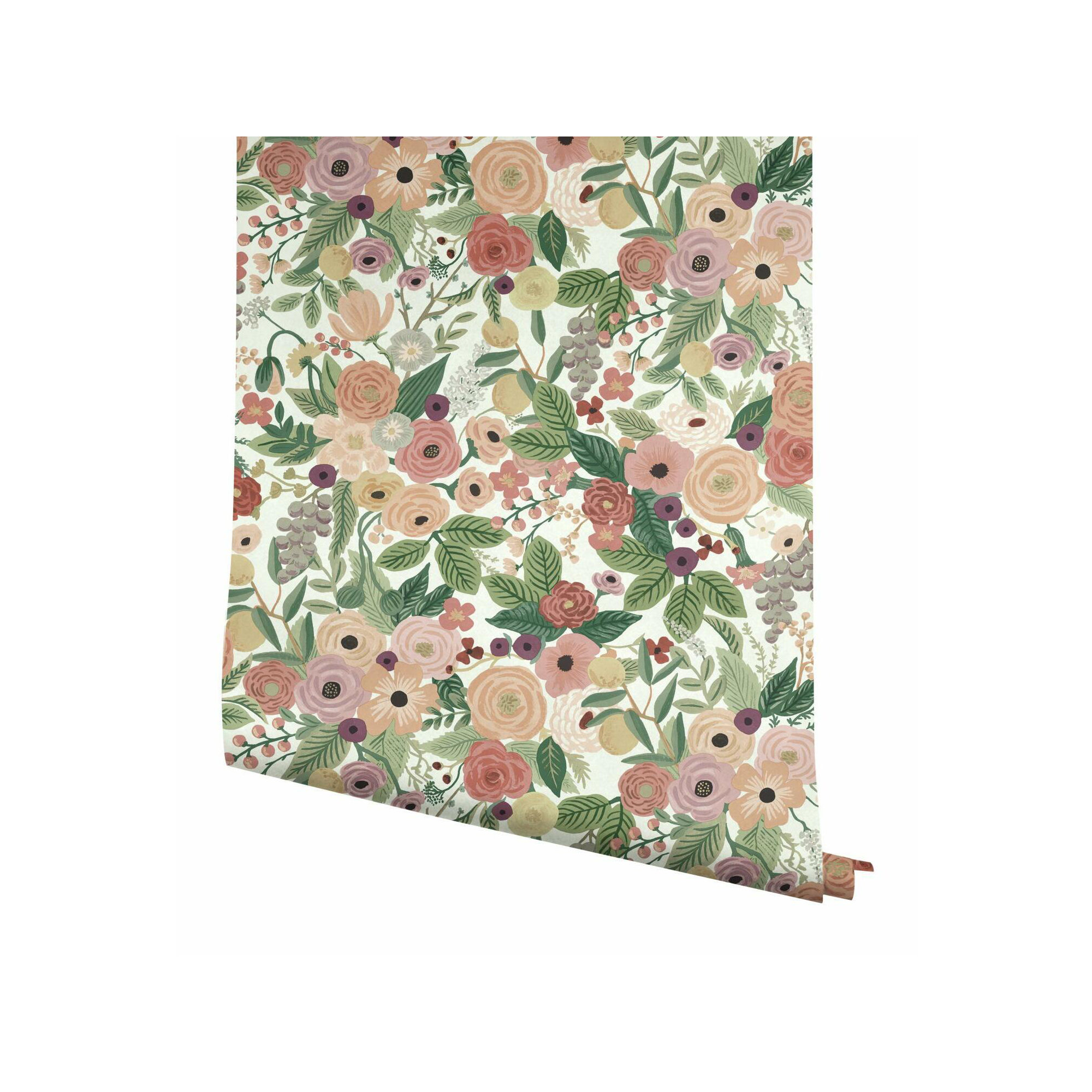 Rifle Paper Co. Garden Party 27' x 27" Wallpaper Roll, Burgundy