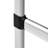 Telescopic Wardrobe System with Rods Aluminium
