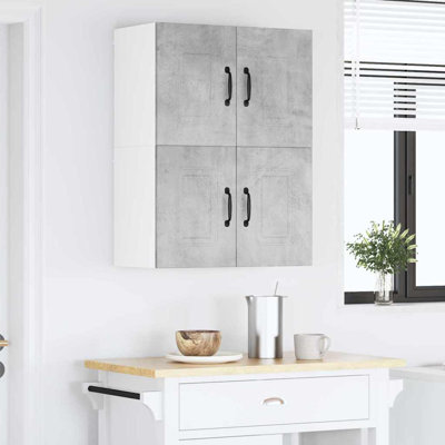 Vidaxl Kitchen Wall Cabinet With Shelf Grey Sonoma 80 X 31 X 40 Cm