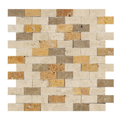 Carreau de mosaïque en travertin