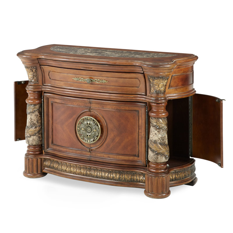 Villa Valencia 1 - Drawer Solid Wood Bachelor's Chest in Brown