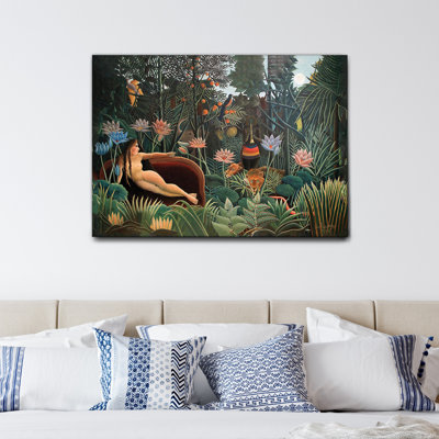 The Dream by Henri Rousseau - Wrapped Canvas Print