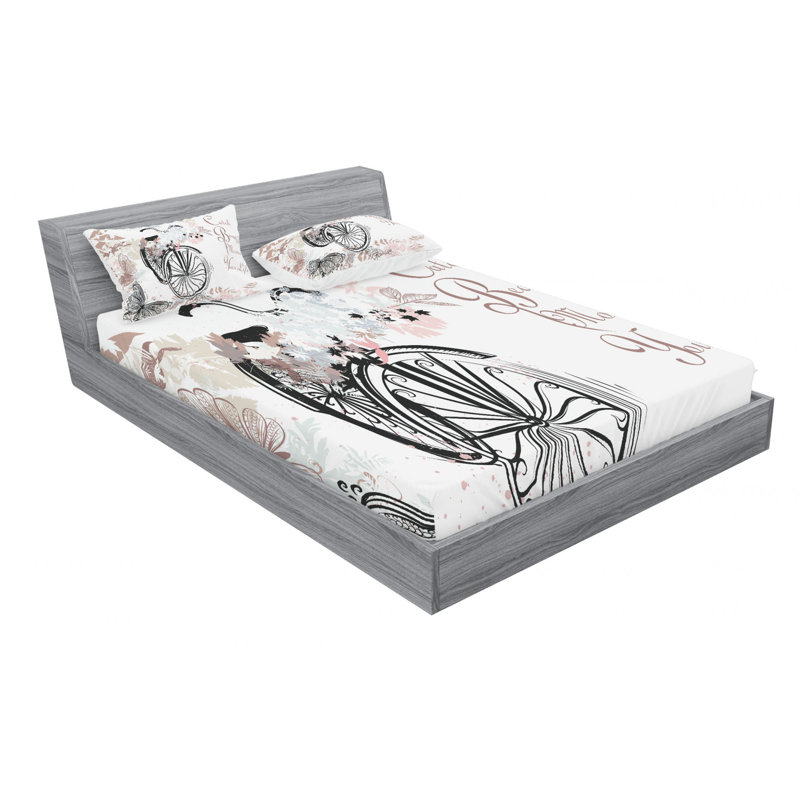 Microfiber Sheet Set, Full Sheet Set with Fitted Sheet