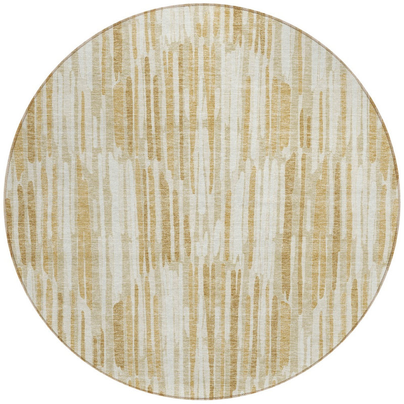 Tapis beige rond 8 po