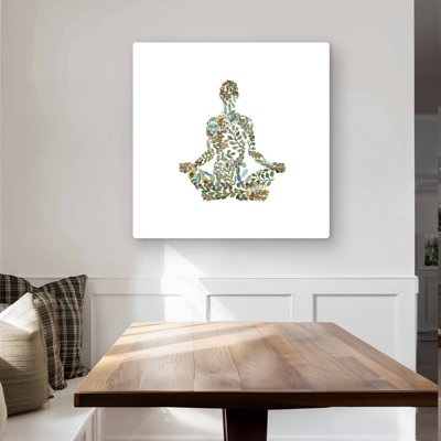 Zen attitude - Leaves Green Metal Print for Home Decor