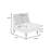 Contemporary 5Pcs Sectional, One Arm Chairs, Armless Chair, Ottomans, Versatile Furniture Piece 5 Fabric, Relaxing Vibe-1771156230