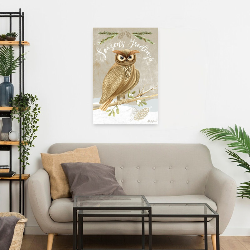 Hibou de Noël Woodland, H 24 po x l 16 po