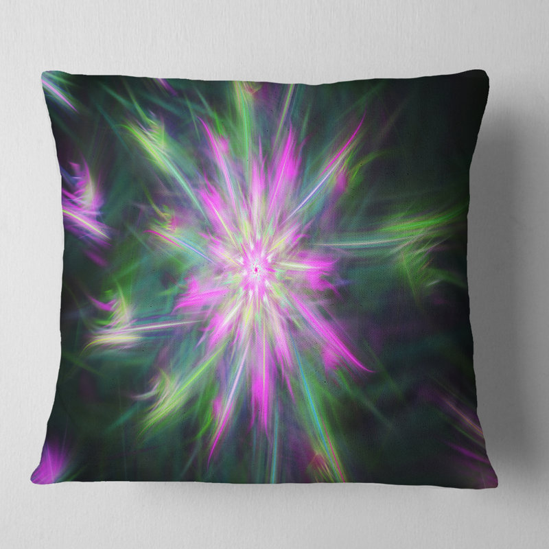 Coussin étoile abstraite, 16 po x 16 po, Coussin décoratif