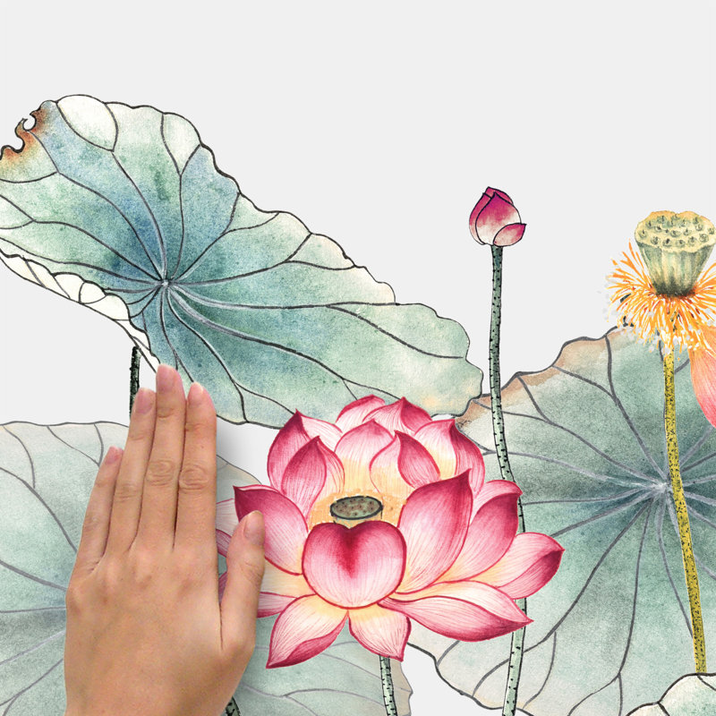Décalcomanie murale Lotus Garden