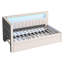 Lit plateforme simple tapissier avec ports USB gigogne et ceinture DEL-784214351