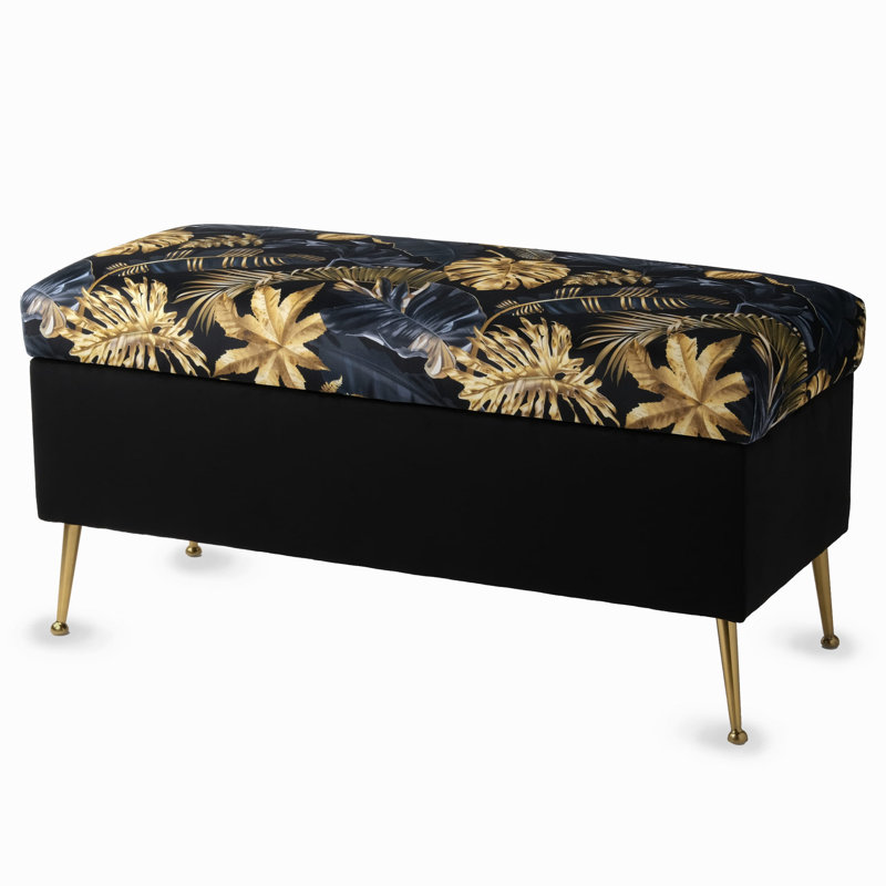 Upholstered Storage Bench, H47 x W110 x D30cm