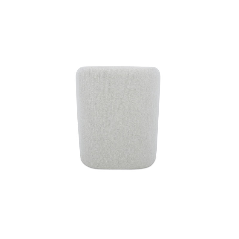 Sandy Rolling Dining Chair Off White, White