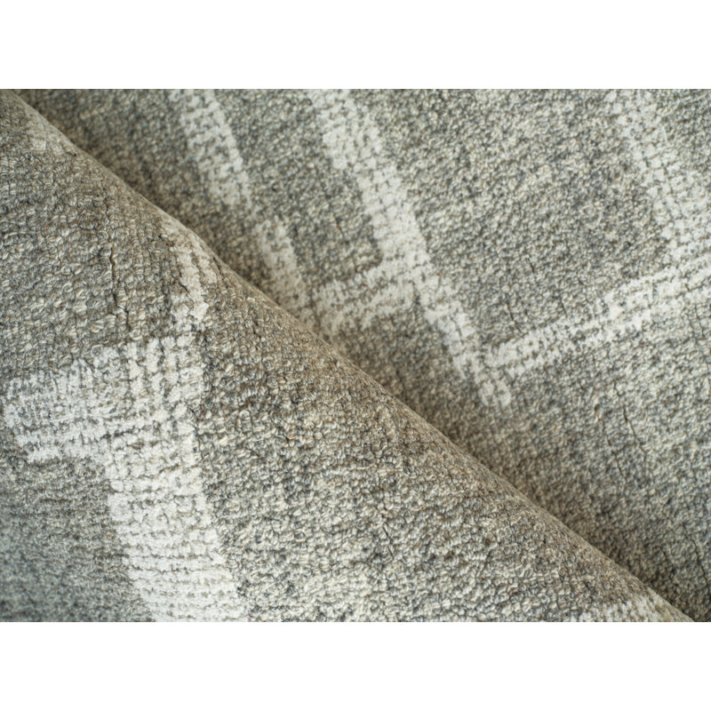 Breckenridge Hand Tufted Wool Abstract Area Rug, Rectangle 9' x 12'