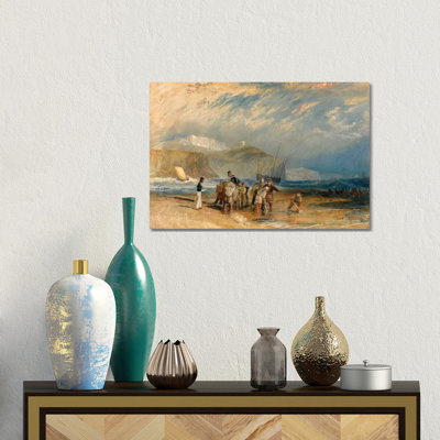 Folkestone Harbour And Coast To Dover by J.M.W. Turner - Gallery-Wrapped Canvas Giclée on Canvas