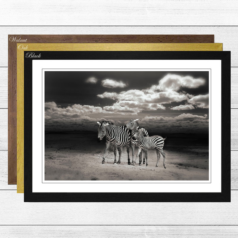 Single Picture Frame Print, Black