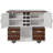 54" Farmhouse Kitchen Island with Drop Leaf-1381141723