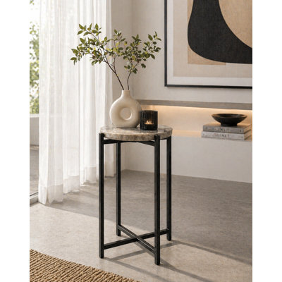 Table d'appoint en agate Marlow