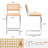Marlow Natural Rattan 24.8" Cantilever Counter Stool with Cane Rattan Back and Metal Frame-957660052