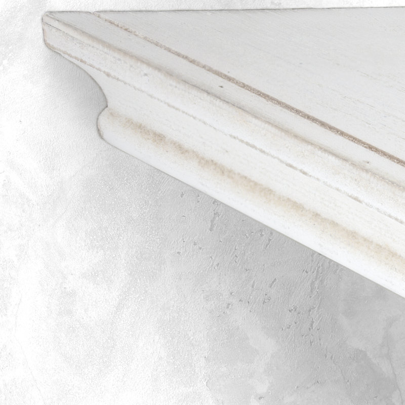  Étagère d'angle flottante triangulaire 2 pièces Gilbane, Blanc