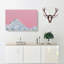 Snowy Mountain In Abstract - Wrapped Canvas-55337473