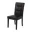 Chaise de salle à manger en similicuir touffeté Lalicia