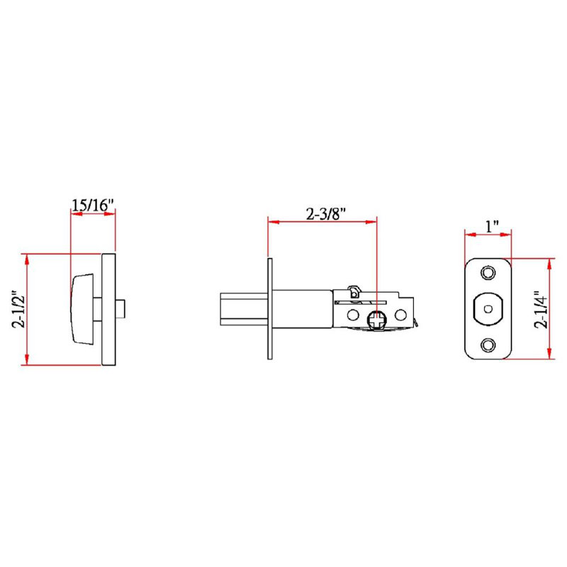 Brushed Bronze Single Cylinder Deadbolt for Doors