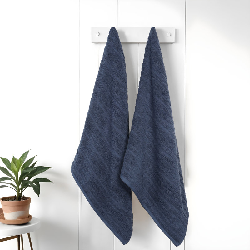 Draps de bain Mika Smart Twist Viscose, Marine