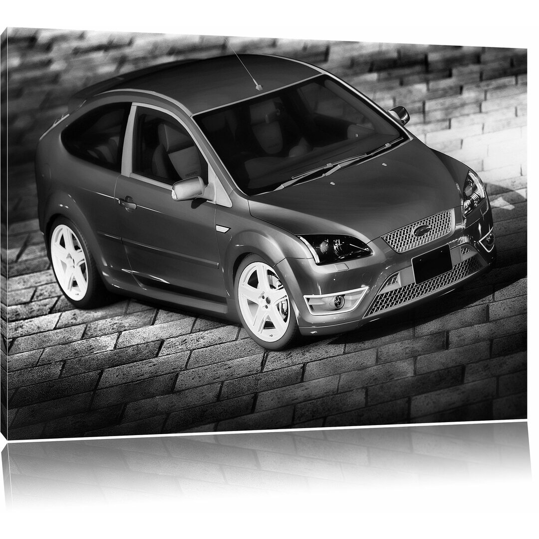 Leinwandbild Blauer Focus ST in Monochrom