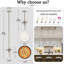 Luminaire suspendu 1 lumière avec îlot de cuisine Levona (finition nickel) Levona-1432405170