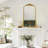 Cummons Stainless Steel Arch Mirror-1894180806-1979656813