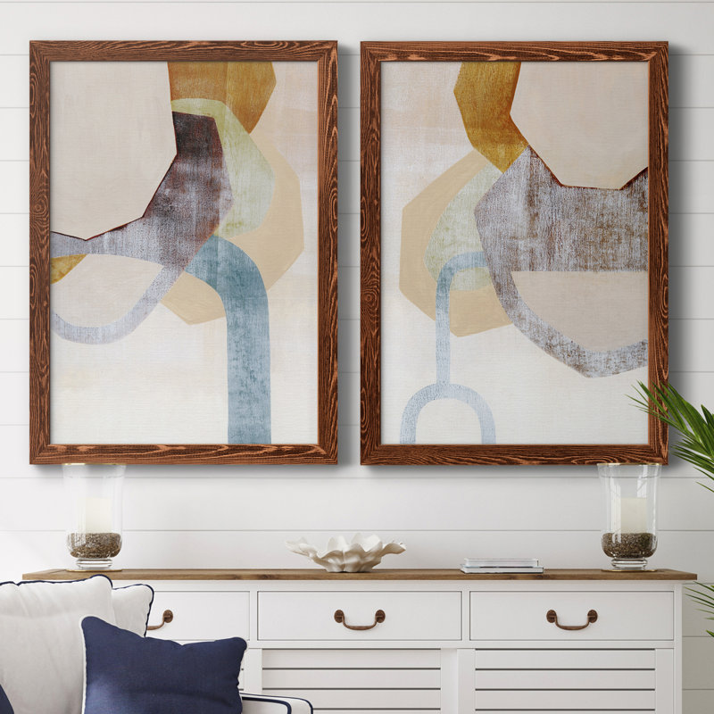 Desert Rockfall I, toile encadrée de qualité supérieure - prête à être accrochée, H 37,5 po x l 55 po x P 1,5 po