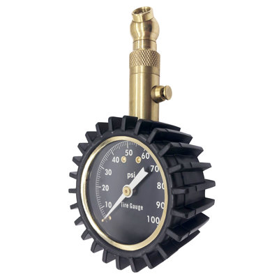 Tire Pressure Gauge with Rubber Grip