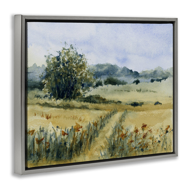 Art mural sur toile "Heart of the Country" par Lanie Loreth, H 25 po x l 31 po, Cadre flottant gris lustré