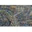 Tapis unique bleu / orange 9 pi 1 po x 11 pi 10 po Kellyanna par Arshs Fine Rugs