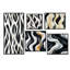 Corenzo - Ensemble de 5 reproductions d'art sur toile rayée-103335276