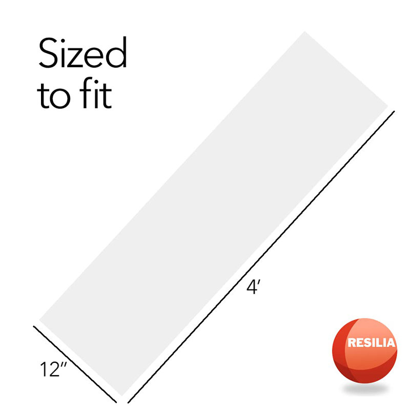 Heavy Duty Vinyl Shelving, 0.05" H x 48" W x 12" D