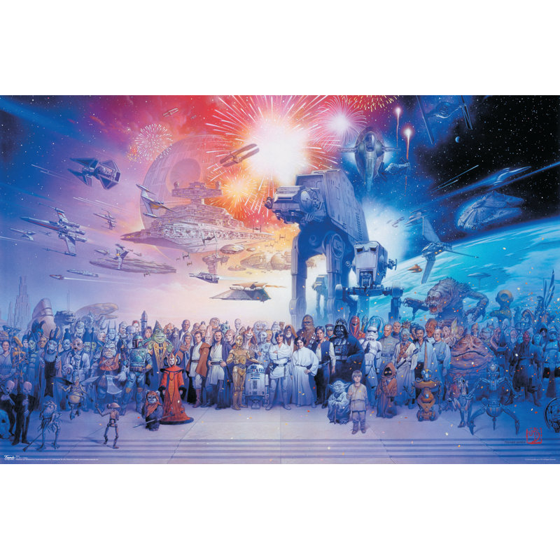 Guerres étoile-impression sur papier galaxy