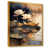 Toile avec cadre flottant or