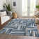 Premium Machine Washable Collett AMF1012 Squares Rug