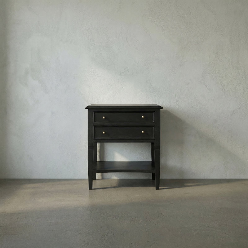 Oxford End Table, Hand Rubbed Black