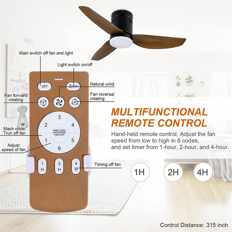 Kyale 40'' Ceiling Fan with LED Lights
