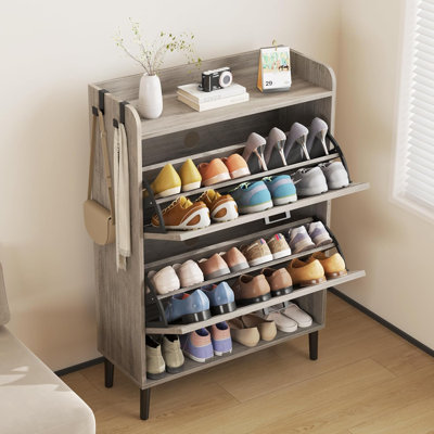 Narrow Hidden Shoe Rack